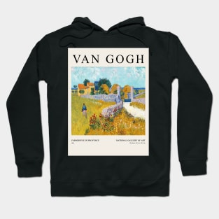 Farmhouse in Provence (1888) by Vincent Van Gogh Exhibition Hoodie